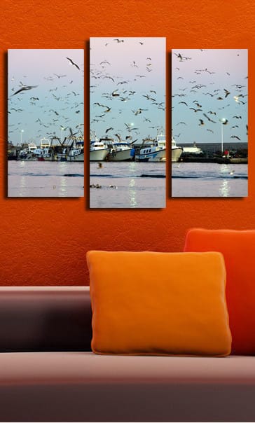 Dekorativ Canvasbilde 3-Deler 45x20 cm - Flerfarget - Innredning - Bilder & kunst - Lerretsbilder