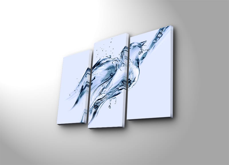 Dekorativ Canvasbilde 3-Deler 45x20 cm - Flerfarget - Innredning - Bilder & kunst - Lerretsbilder