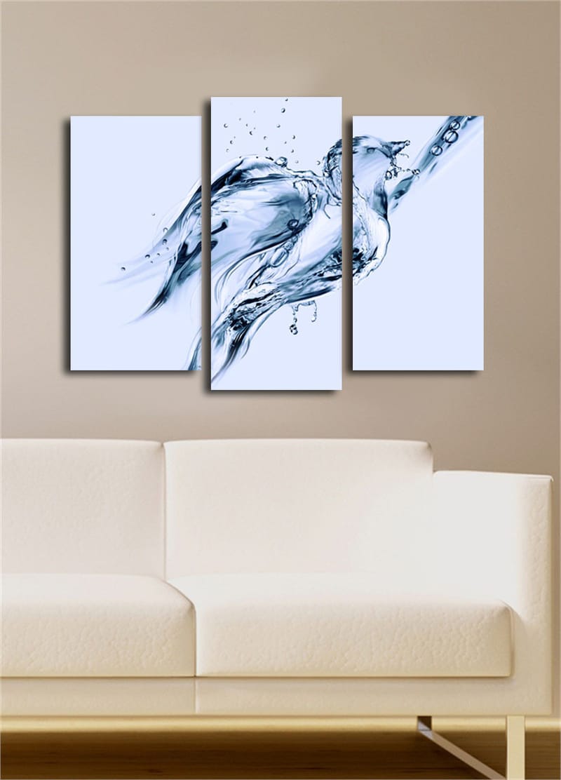 Dekorativ Canvasbilde 3-Deler 45x20 cm - Flerfarget - Innredning - Bilder & kunst - Lerretsbilder