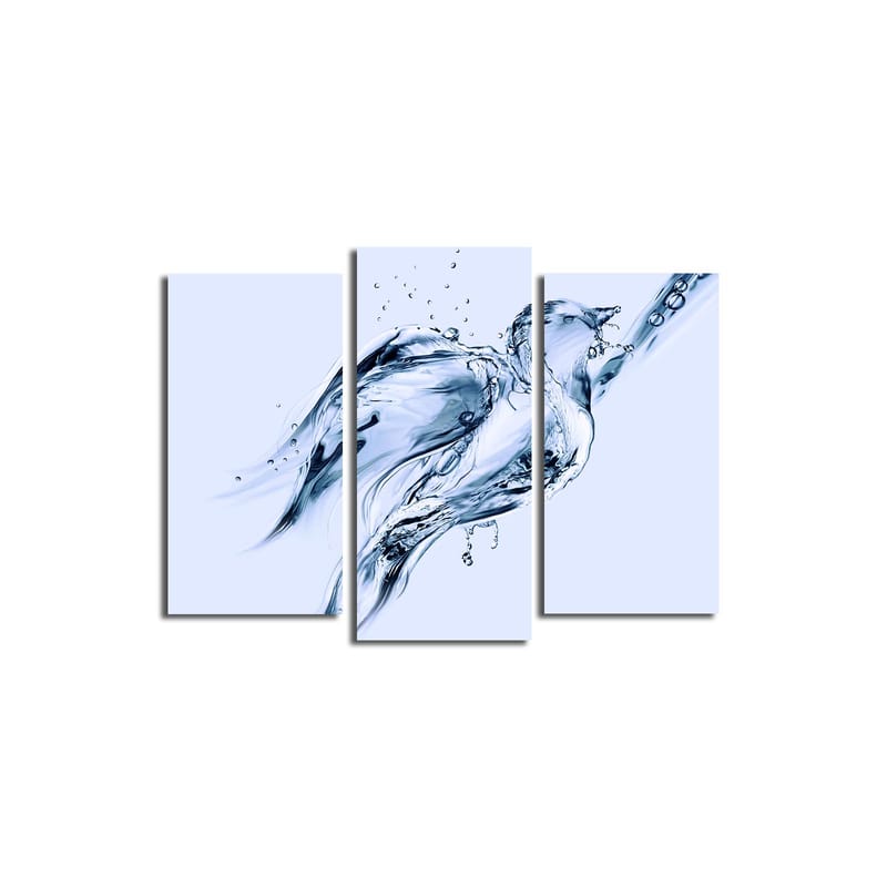 Dekorativ Canvasbilde 3-Deler 45x20 cm - Flerfarget - Innredning - Bilder & kunst - Lerretsbilder