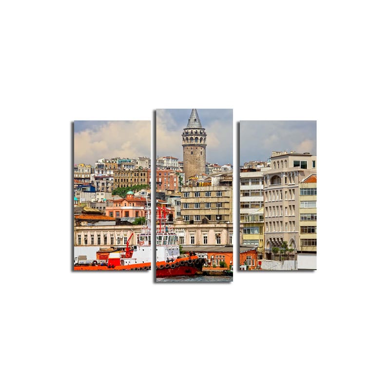 Dekorativ Canvasbilde 3-Deler 45x20 cm - Flerfarget - Innredning - Bilder & kunst - Lerretsbilder