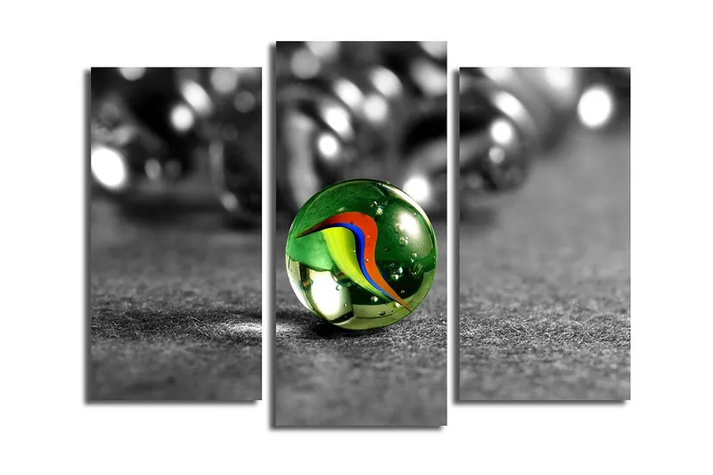 Dekorativ Canvasbilde 3-Deler 45x20 cm, Flerfarget