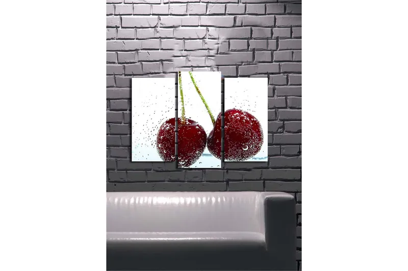 Dekorativ Canvasbilde 3-Deler 45x20 cm - Flerfarget - Innredning - Bilder & kunst - Lerretsbilder