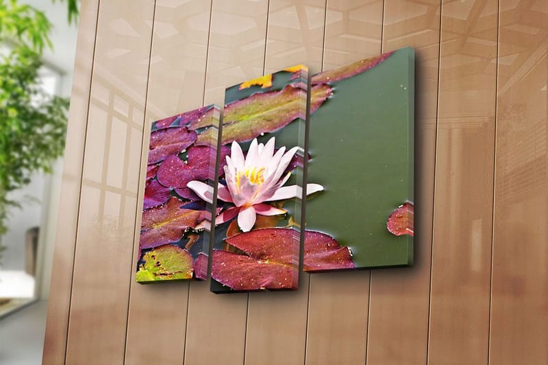Dekorativ Canvasbilde 3-Deler 45x20 cm - Flerfarget - Innredning - Bilder & kunst - Lerretsbilder