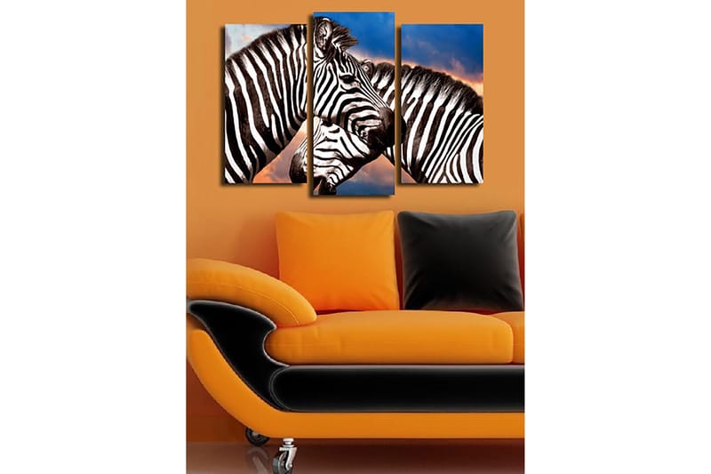 Dekorativ Canvasbilde 3-Deler 45x20 cm - Flerfarget - Innredning - Bilder & kunst - Lerretsbilder