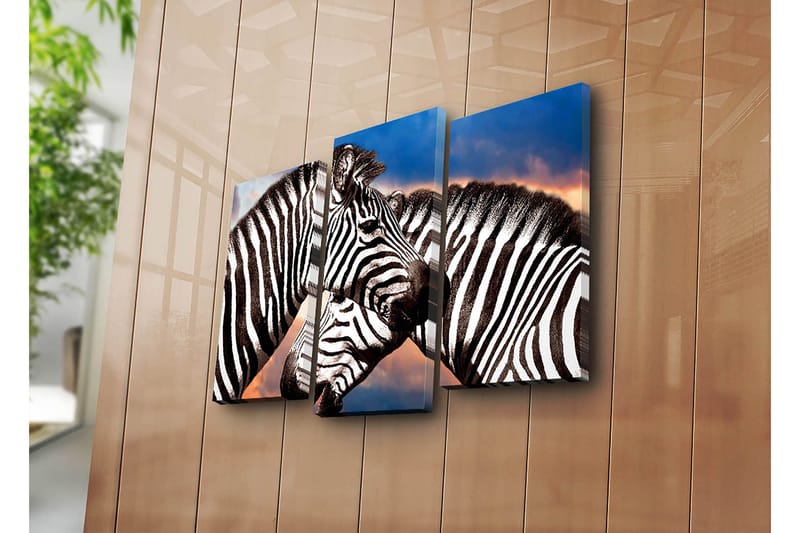 Dekorativ Canvasbilde 3-Deler 45x20 cm - Flerfarget - Innredning - Bilder & kunst - Lerretsbilder