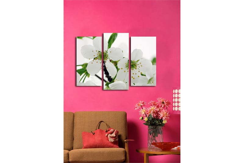 Dekorativ Canvasbilde 3-Deler 45x20 cm - Flerfarget - Innredning - Bilder & kunst - Lerretsbilder