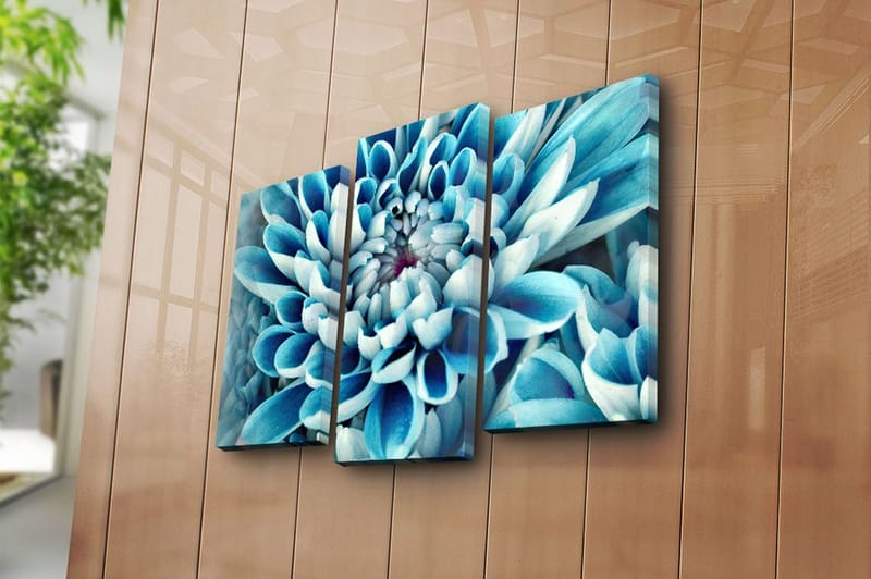 Dekorativ Canvasbilde 3-Deler 45x20 cm - Flerfarget - Innredning - Bilder & kunst - Lerretsbilder