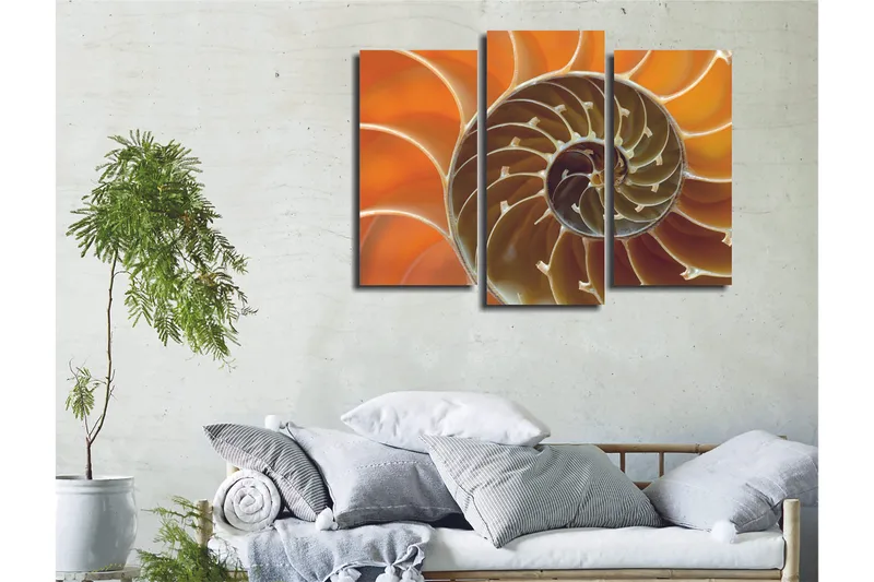 Dekorativ Canvasbilde 3-Deler 45x20 cm - Flerfarget - Innredning - Bilder & kunst - Lerretsbilder