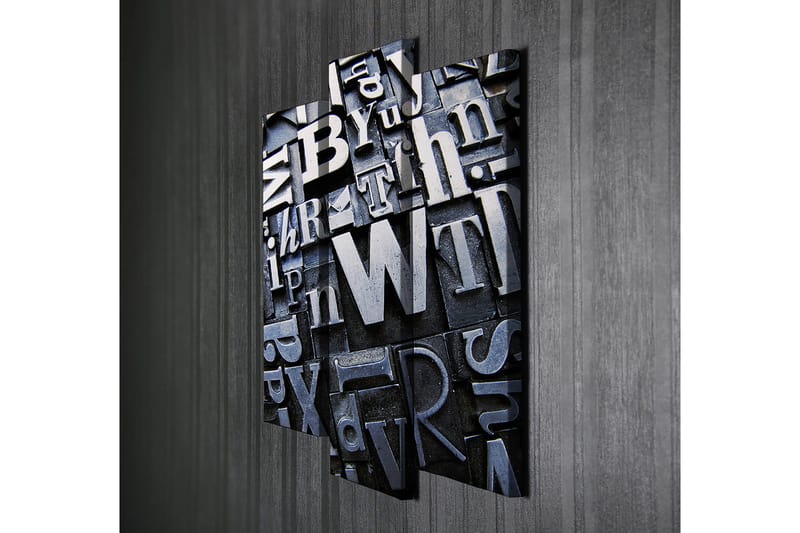 Dekorativ Canvasbilde 3-Deler 45x20 cm - Flerfarget - Innredning - Bilder & kunst - Lerretsbilder