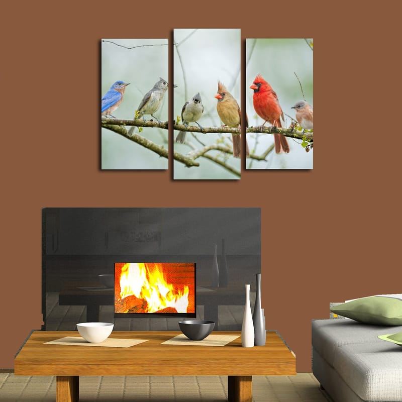 Dekorativ Canvasbilde 3-Deler 45x20 cm - Flerfarget - Innredning - Bilder & kunst - Lerretsbilder