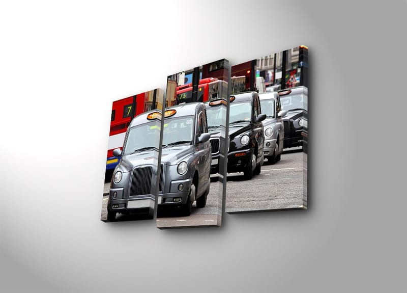 Dekorativ Canvasbilde 3-Deler 45x20 cm, Flerfarget