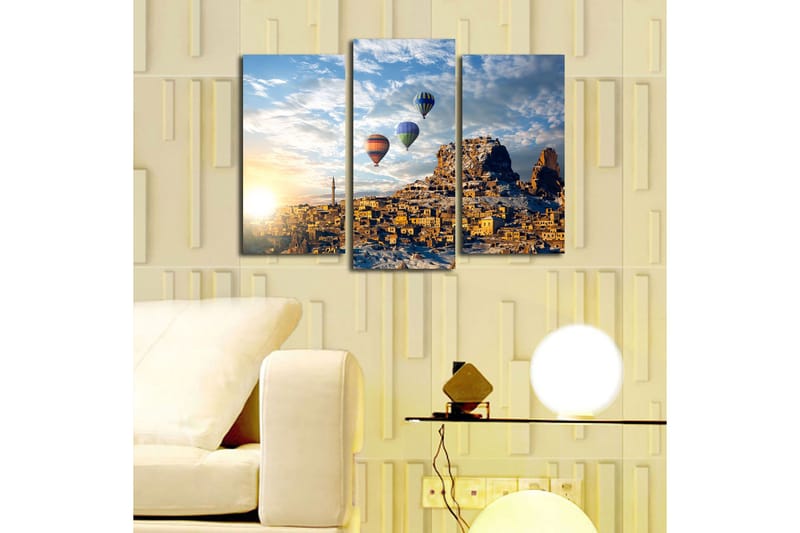 Dekorativ Canvasbilde 3-Deler 45x20 cm - Flerfarget - Innredning - Bilder & kunst - Lerretsbilder