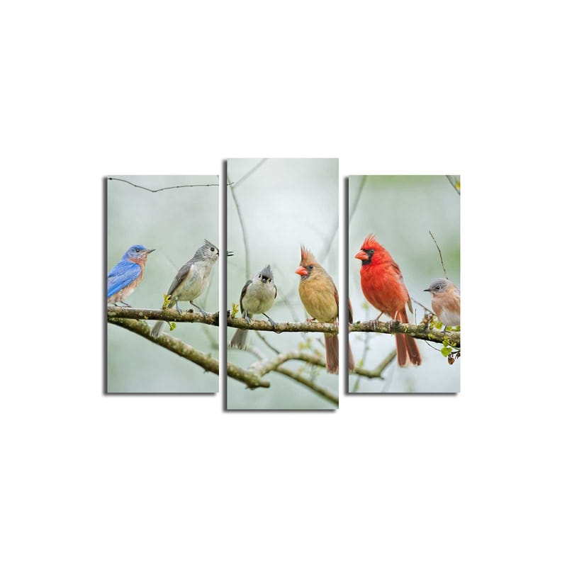 Dekorativ Canvasbilde 3-Deler 45x20 cm, Flerfarget