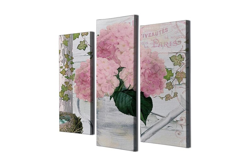 Dekorativ Canvasbilde 3-Deler 45x20 cm, Flerfarget