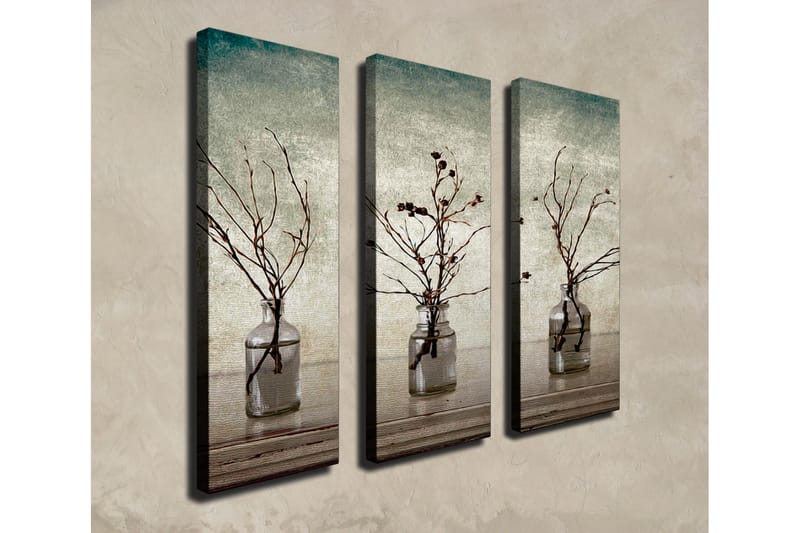 Dekorativ Canvasbilde 3 Deler - Flerfarget - Innredning - Bilder & kunst - Lerretsbilder