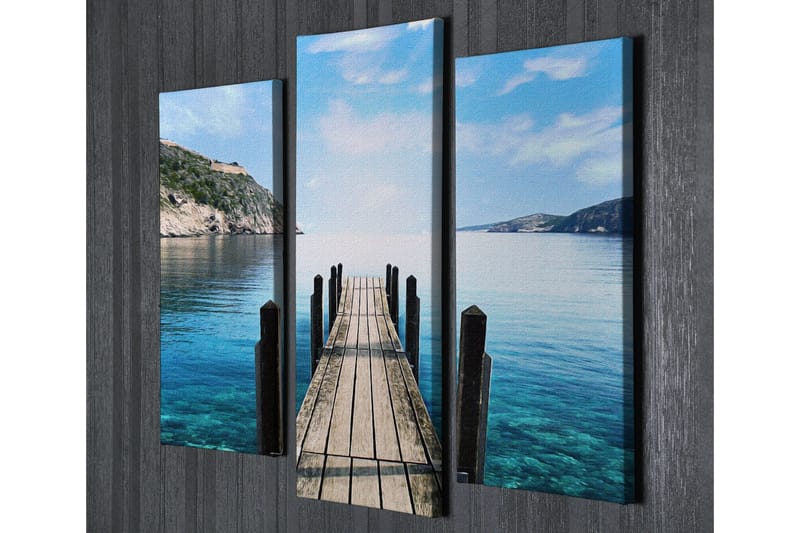 Dekorativ Canvasbilde 3 Deler - Flerfarget - Innredning - Bilder & kunst - Lerretsbilder