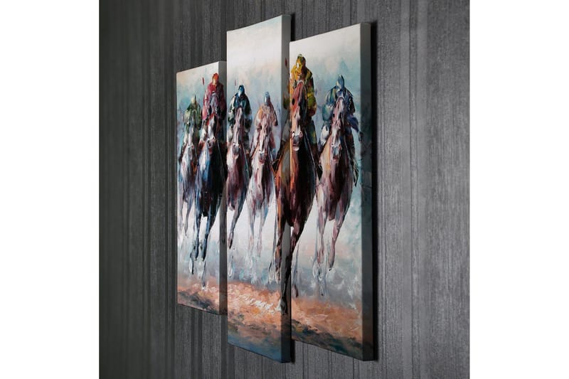 Dekorativ Canvasbilde 3 Deler - Flerfarget - Innredning - Bilder & kunst - Lerretsbilder