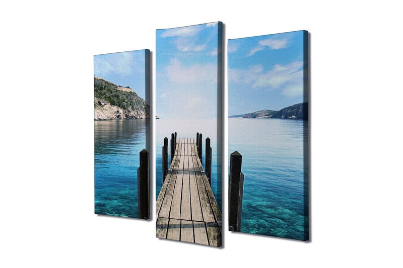 Dekorativ Canvasbilde 3 Deler - Flerfarget - Innredning - Bilder & kunst - Lerretsbilder