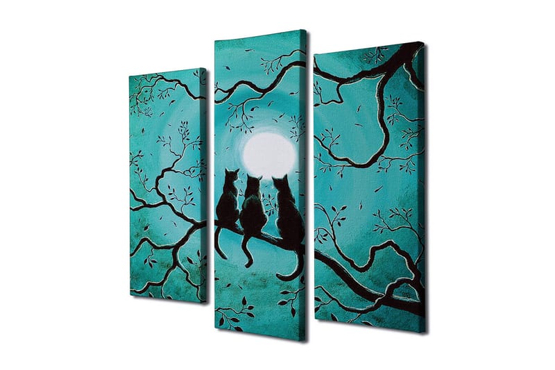 Dekorativ Canvasbilde 3 Deler - Flerfarget - Innredning - Bilder & kunst - Lerretsbilder