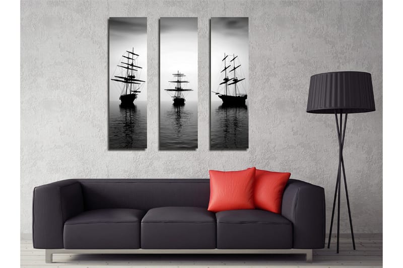 Dekorativ Canvasbilde 3 Deler - Flerfarget - Innredning - Bilder & kunst - Lerretsbilder