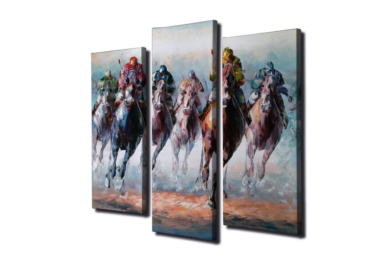 Dekorativ Canvasbilde 3 Deler - Flerfarget - Innredning - Bilder & kunst - Lerretsbilder