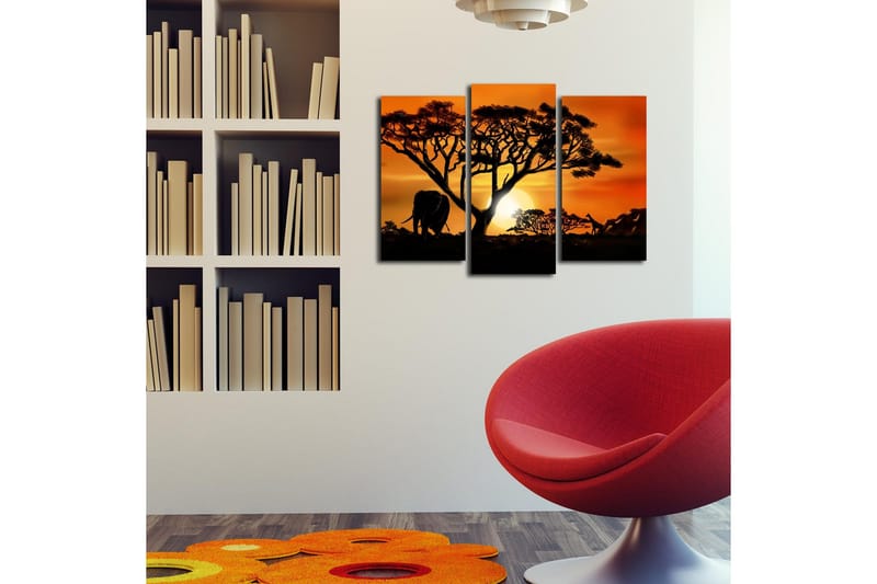 Dekorativ Canvasbilde 3 Deler - Flerfarget - Innredning - Bilder & kunst - Lerretsbilder