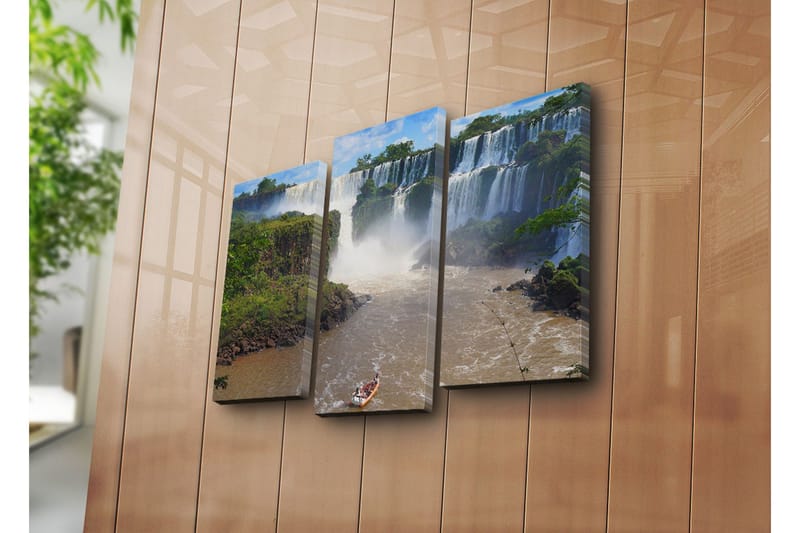 Dekorativ Canvasbilde 3 Deler - Flerfarget - Innredning - Bilder & kunst - Lerretsbilder