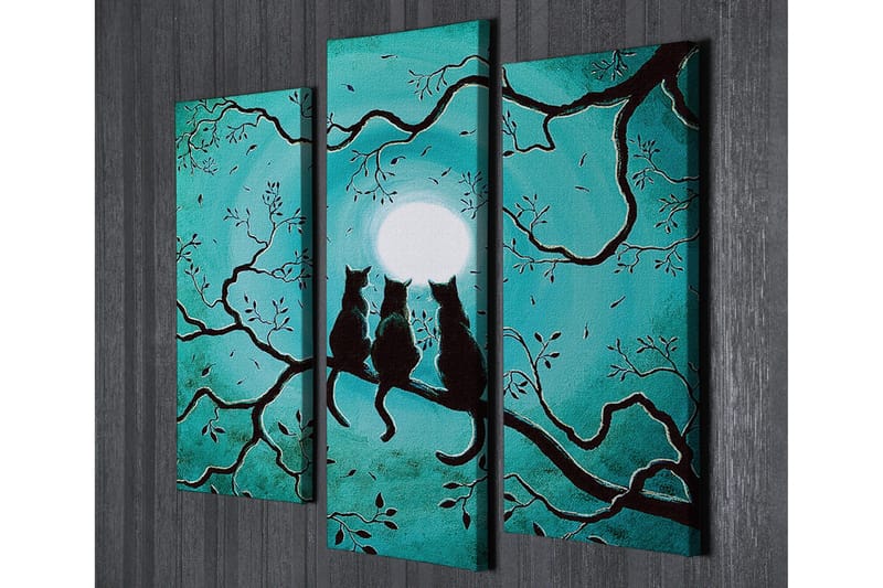 Dekorativ Canvasbilde 3 Deler - Flerfarget - Innredning - Bilder & kunst - Lerretsbilder