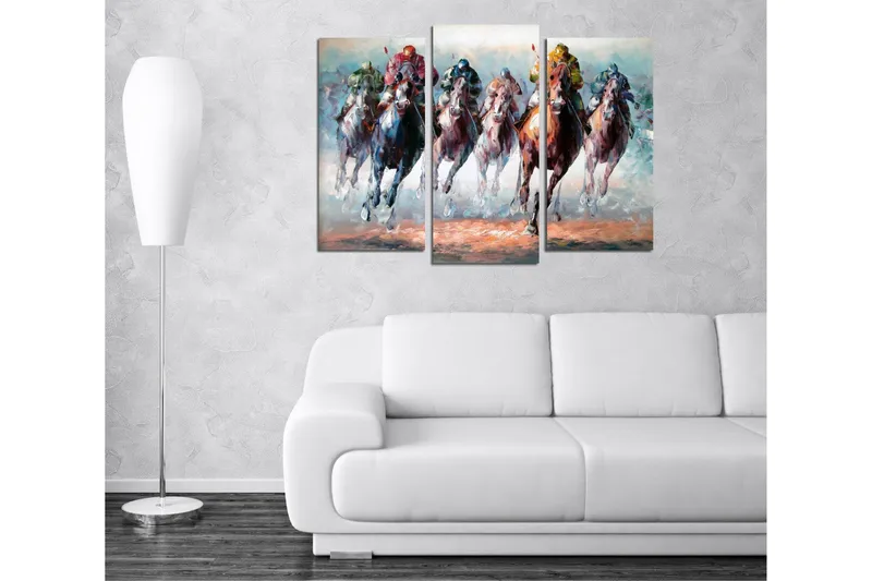 Dekorativ Canvasbilde 3 Deler - Flerfarget - Innredning - Bilder & kunst - Lerretsbilder