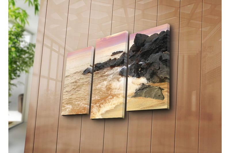 Dekorativ Canvasbilde 3 Deler - Flerfarget - Innredning - Bilder & kunst - Lerretsbilder