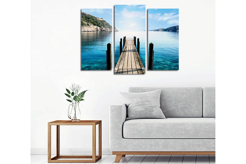 Dekorativ Canvasbilde 3 Deler - Flerfarget - Innredning - Bilder & kunst - Lerretsbilder