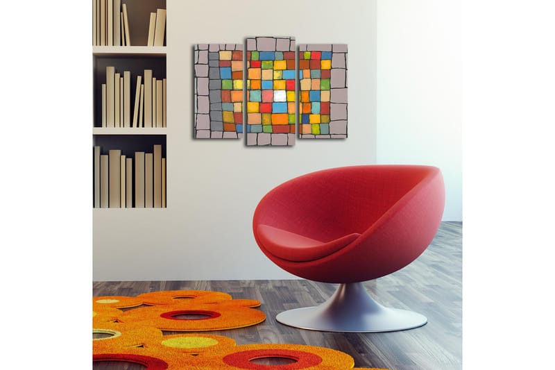 Dekorativ Canvasbilde 3 Deler - Flerfarget - Innredning - Bilder & kunst - Lerretsbilder