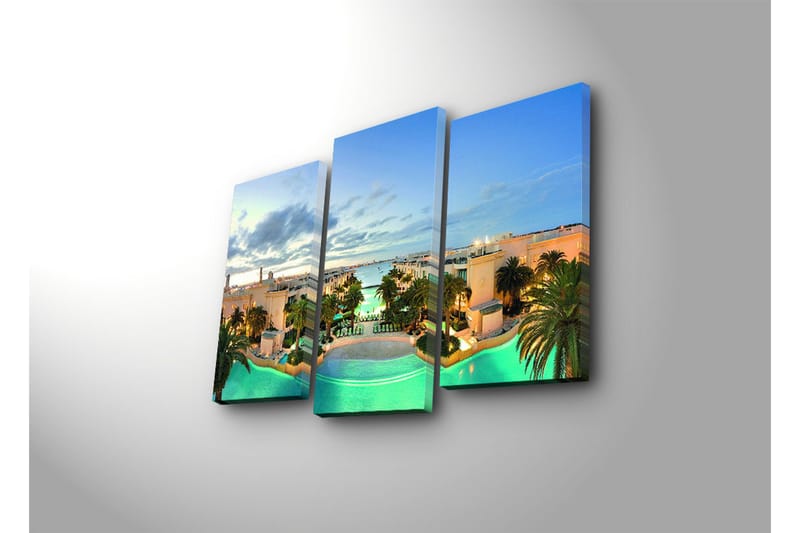 Dekorativ Canvasbilde 3 Deler - Flerfarget - Innredning - Bilder & kunst - Lerretsbilder
