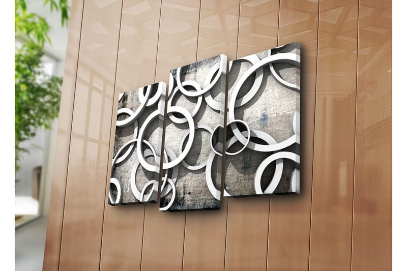 Dekorativ Canvasbilde 3 Deler - Flerfarget - Innredning - Bilder & kunst - Lerretsbilder