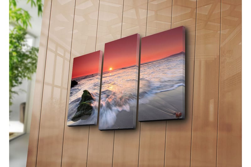 Dekorativ Canvasbilde 3 Deler - Flerfarget - Innredning - Bilder & kunst - Lerretsbilder