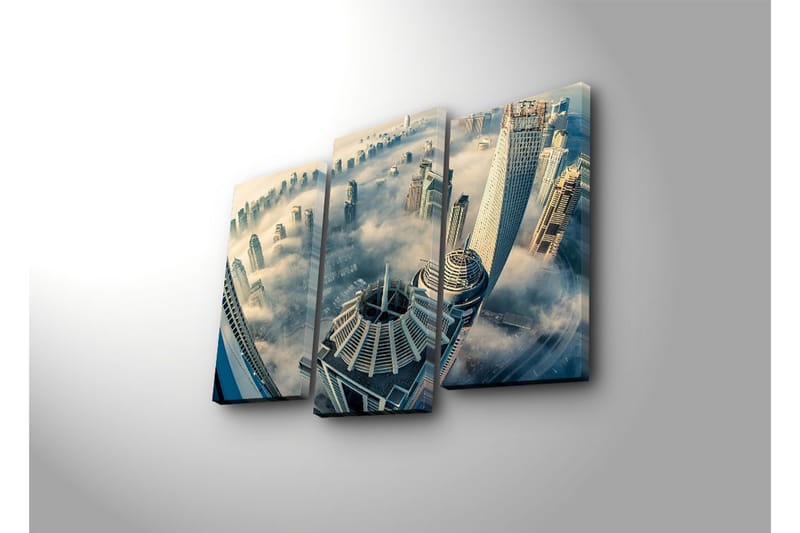 Dekorativ Canvasbilde 3 Deler - Flerfarget - Innredning - Bilder & kunst - Lerretsbilder