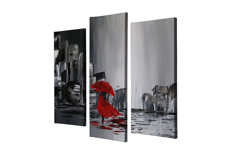 Dekorativ Canvasbilde 3 Deler - Flerfarget - Innredning - Bilder & kunst - Lerretsbilder