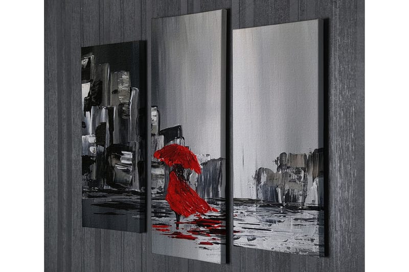 Dekorativ Canvasbilde 3 Deler - Flerfarget - Innredning - Bilder & kunst - Lerretsbilder