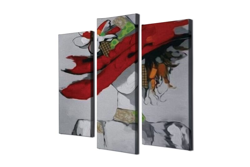 Dekorativ Canvasbilde 3 Deler - Flerfarget - Innredning - Bilder & kunst - Lerretsbilder