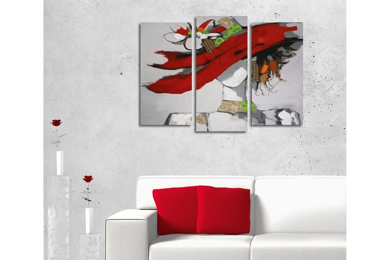 Dekorativ Canvasbilde 3 Deler - Flerfarget - Innredning - Bilder & kunst - Lerretsbilder