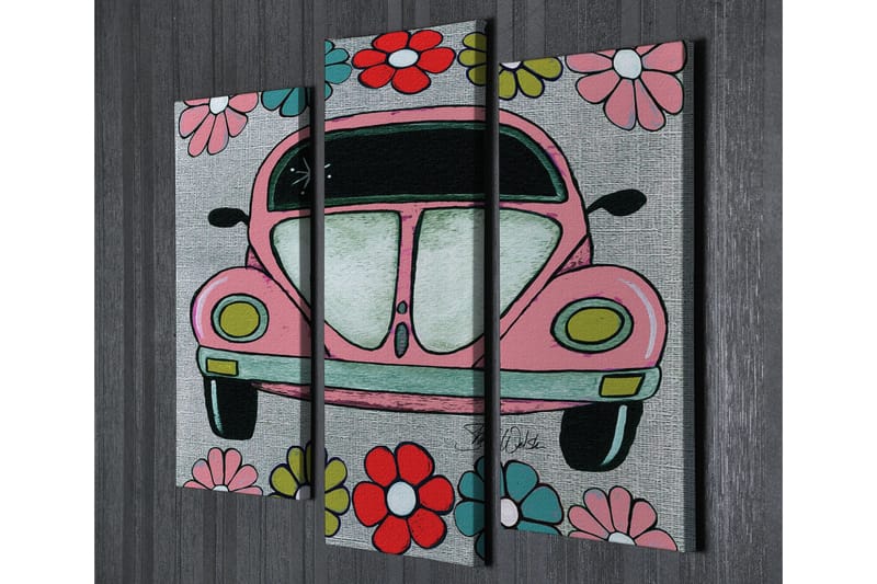 Dekorativ Canvasbilde 3 Deler - Flerfarget - Innredning - Bilder & kunst - Lerretsbilder