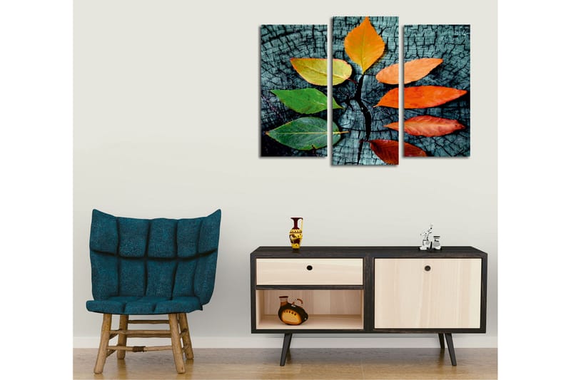 Dekorativ Canvasbilde 3 Deler - Flerfarget - Innredning - Bilder & kunst - Lerretsbilder