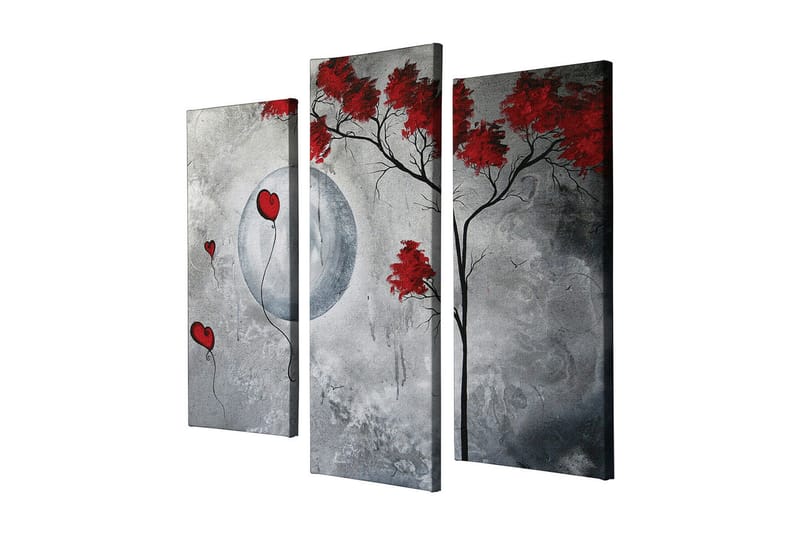 Dekorativ Canvasbilde 3 Deler - Flerfarget - Innredning - Bilder & kunst - Lerretsbilder