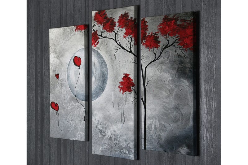 Dekorativ Canvasbilde 3 Deler - Flerfarget - Innredning - Bilder & kunst - Lerretsbilder