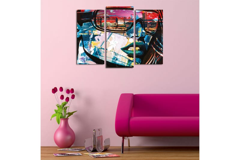 Dekorativ Canvasbilde 3 Deler - Flerfarget - Innredning - Bilder & kunst - Lerretsbilder