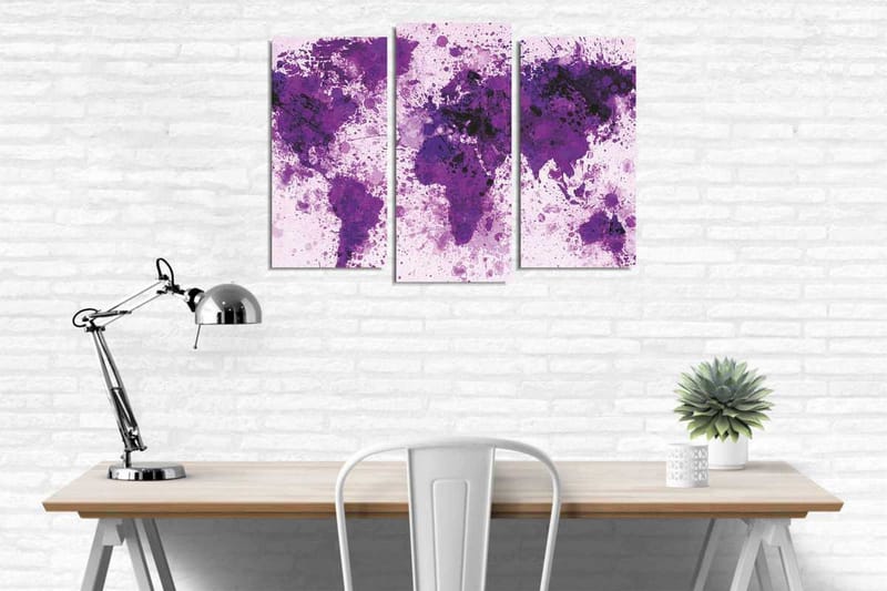 Dekorativ Canvasbilde 3 Deler - Flerfarget - Innredning - Bilder & kunst - Lerretsbilder