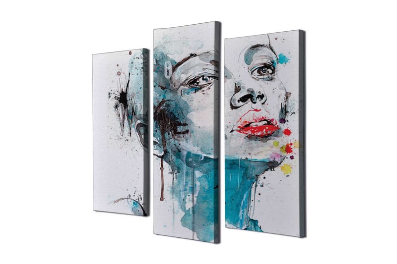 Dekorativ Canvasbilde 3 Deler - Flerfarget - Innredning - Bilder & kunst - Lerretsbilder