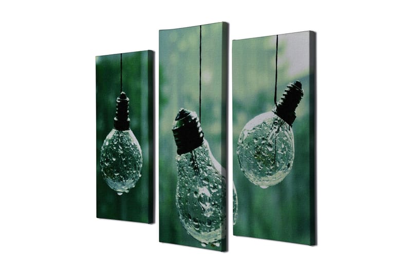 Dekorativ Canvasbilde 3 Deler - Flerfarget - Innredning - Bilder & kunst - Lerretsbilder