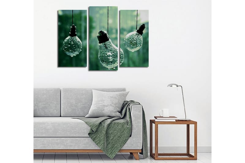 Dekorativ Canvasbilde 3 Deler - Flerfarget - Innredning - Bilder & kunst - Lerretsbilder